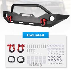 Front + Rear Bumper For 2018-2023 Jeep Wrangler JL WithLed Lights + 2 Hitch