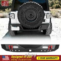 Front &Rear Bumper Textured Solid Steel For 2018-2023 Jeep Wrangler JL withD-Rings