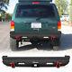 Front & Rear Bumper Winch Mount Plate Set For 1984-2001 Jeep Cherokee Xj Black