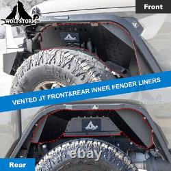 Front / Rear Inner Fenders Liners for Jeep Gladiator 2019-2023 JT Steel Set