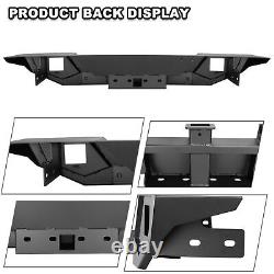 Front or Rear Bumper for 2007-2018 Jeep Wrangler JK JKU Powder Coate Black Steel