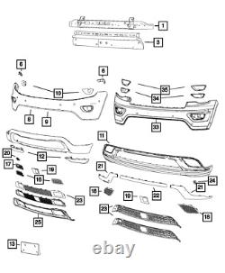 Genuine Mopar Fascia Applique Left 68238739AA