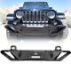 Heavy Duty Steel Front Bumper For 18-2023 Wrangler Jl Gladiator Jt Withled Lights