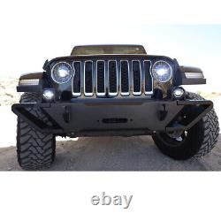 Heavy Duty Steel Front Bumper for 18-2023 Wrangler JL Gladiator JT WithLED Lights