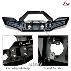 Heavy Steel Adaptable Front Bumper For 2007 2018 Jeep Wrangler JK/JKU