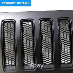 JL Style Front Bumper Hood Grille Grill For Jeep Wrangler JK / JKU 2007-2017