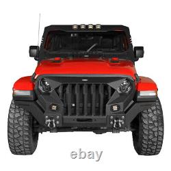 Mad Max Front Bumper Grill Guard Fit 2018-2024 Jeep Wrangler JL & Gladiator JT