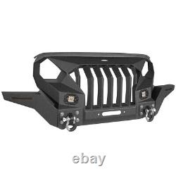 Mad Max Front Bumper Grill Guard Fit 2018-2024 Jeep Wrangler JL & Gladiator JT