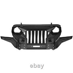 Mad Max Front Bumper Grill Guard Fit 2018-2024 Jeep Wrangler JL & Gladiator JT