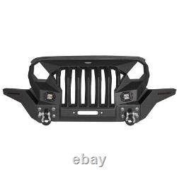 Mad Max Front Bumper Grill Guard Fit 2018-2024 Jeep Wrangler JL & Gladiator JT