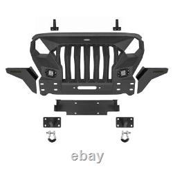 Mad Max Front Bumper Grill Guard Fit 2018-2024 Jeep Wrangler JL & Gladiator JT