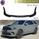 Matte Black For Jeep Cherokee Srt/trackhawk Winglet Front Bumper Lip Splitter