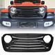 Matte Black Front Bumper Grille Tomahawk Grille For 18-22 Jeep Wrangler Jl Jt