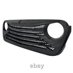 Matte Black Front Bumper Grille Tomahawk Grille For 18-22 Jeep Wrangler JL JT