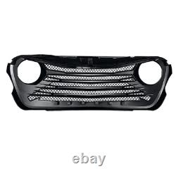 Matte Black Front Bumper Grille Tomahawk Grille For 18-22 Jeep Wrangler JL JT