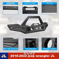 Nixon Offroad Heavy Dauty Steel Front Bumper for 2018-2022 Jeep Wrangler JL JT