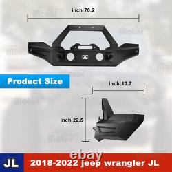 Nixon Offroad Heavy Dauty Steel Front Bumper for 2018-2022 Jeep Wrangler JL JT