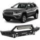 Pickoor Front Bumper Guard Bar Fog Lamps For 1984-2001 Jeep Cherokee