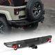 Powder Coated Rear Bumper Fit For 2007-2018 Jeep Wrangler Jk With2 D-rings & Hitch