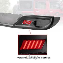 Powder Coated Rear Bumper For Jeep Wrangler 2007-2018 JK with LED Light