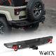 Powder-coated Steel Rear Bumper For 2007-2018 Jeep Wrangler Jk Jku With2d-rings