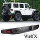 Powder Coated Steel Rear Bumper For 2018-2023 Jeep Wrangler Jl Led Parking Light