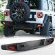 Powder Coated Steel Rear Bumper For 2018-2024 Jeep Wrangler Jl Jlu Withled Lights