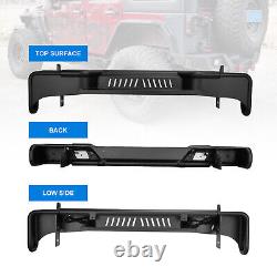 Powder Coated Steel Rear Bumper for 2007-2018 Jeep Wrangler JK JKU withLED Lights