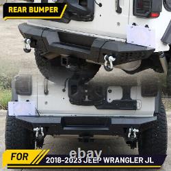 Rear Bumper Assembly for Jeep Wrangler 2018-2023 JL withLicense Bracket & 2D-Ring