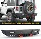 Rear Bumper & D-rings 2 Receiver & 2 Led Lights For 2007-2018 Jeep Wrangler Jk