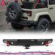 Rear Bumper For 2007-2018 Jeep Wrangler Jk/jku Steel Withd Ring Shackles Black