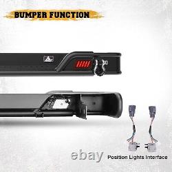 Rear Bumper For 2007-2018 Jeep Wrangler JK 07-18 Heavy Steel withLED Brake Lights