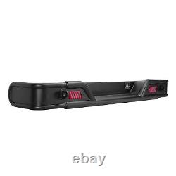 Rear Bumper For 2007-2018 Jeep Wrangler JK 07-18 Heavy Steel withLED Brake Lights