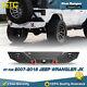 Rear Bumper For 2007-2018 Jeep Wrangler Jk Heavy Steel Withled Lights & 2 D-ring