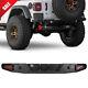 Rear Bumper For 2018 2019 2020 2021 Jeep Wrangler Jl Black Steel Withled Light