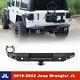 Rear Bumper For 2018-2022 Jeep Wrangler Jl Jlu Withd-ring Shackle Steel Black Pair