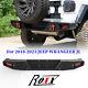 Rear Bumper For 2018-2023 Jeep Wrangler Jl Withled Lights Powder Coated Steel