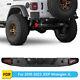 Rear Bumper For 2018-2023 Jeep Wrangler Jl Jlu With Led Lights Powder Coated Steel