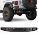 Rear Bumper For 2018-2023 Jeep Wrangler Jl Jlu With Led Lights Powder Coated Steel