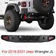 Rear Bumper For 2018-2023 Jeep Wrangler Jl Powder Coated Steel Withled Brake Light