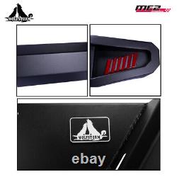 Rear Bumper For 2019-2022 Jeep Gladiator JT withLED Turn Signal Lights Black Steel