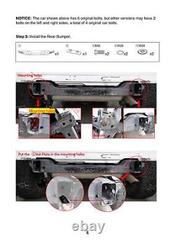 Rear Bumper For Jeep Wrangler 2007-2018 JK 18-22 JL JLU Textured Steel withShackle