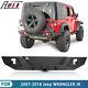 Rear Bumper For 2008-2017 Jeep Wrangler Jk Jku With D-ring Shackle/ Led Lights