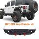 Rear Bumper For 2008-2017 Jeep Wrangler Jk Jku With D-ring Shackle/ Led Lights