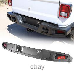 Rear Bumper for 2019 2020 2021 2022 2023 Jeep Gladiator JT withTowing Hooks Heavy