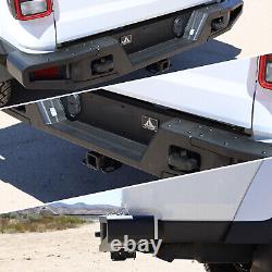 Rear Bumper for 2019 2020 2021 2022 2023 Jeep Gladiator JT withTowing Hooks Heavy