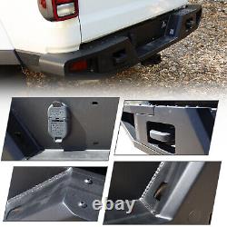 Rear Bumper for 2019 2020 2021 2022 2023 Jeep Gladiator JT withTowing Hooks Heavy