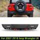 Rear Bumper Withd-rings 2receiver & 2 Led Lights For 2007-2018 Jeep Wrangler Jk