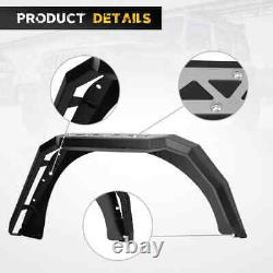 Steel Fender Flares/Inner Fender Liners For 2007-2018 Jeep Wrangler JK JKU Black