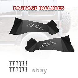 Steel Fender Flares/Inner Fender Liners For 2007-2018 Jeep Wrangler JK JKU Black